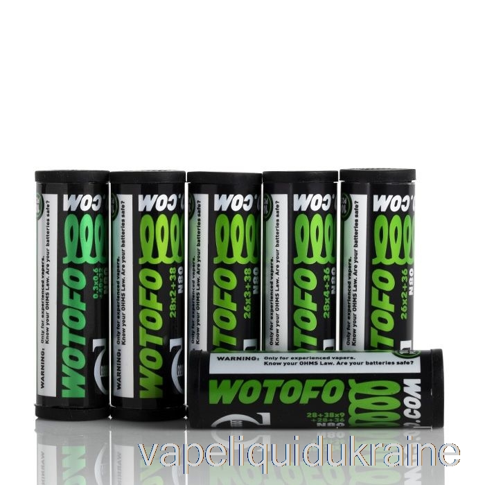 Vape Ukraine Wotofo Comp Wire - Prebuilt Coils 0.38ohm Dual Core Fused Clapton - Pack of 5